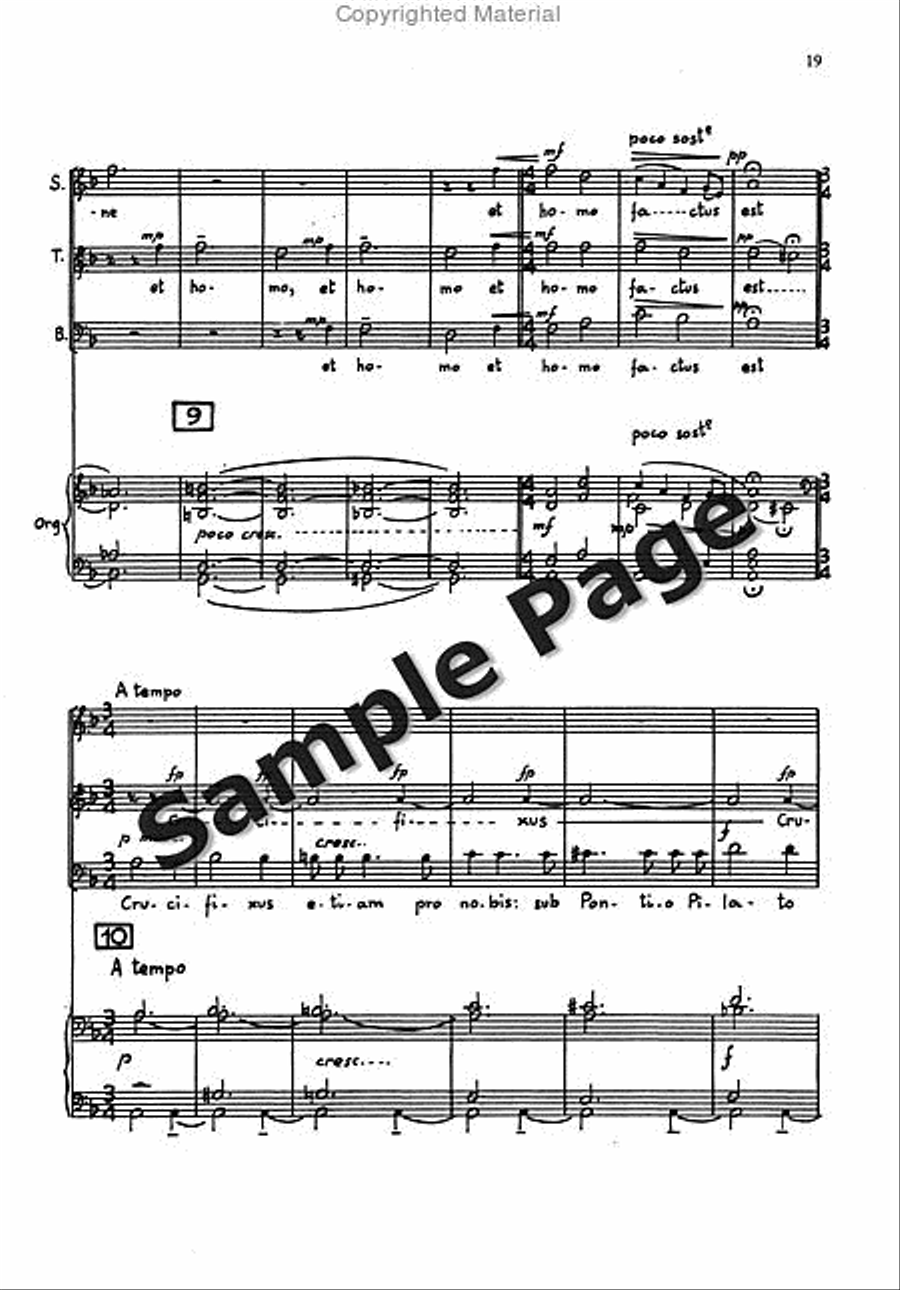 Messa Breve For Mixed Choir (3 Voices Stb) And Organ STB scores gallery preview page 18