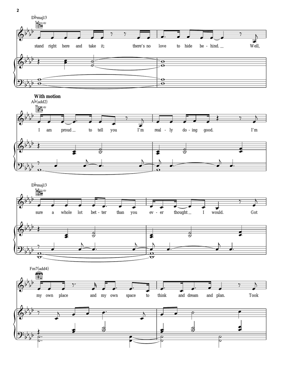 Get Out And Stay Out (from 9 to 5: The Musical) Piano, Vocal, Guitar scores gallery preview page 2