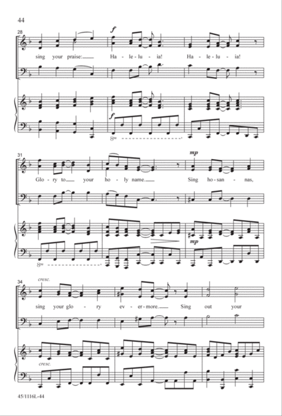 12 Anthems for about 12 Singers 3-Part scores gallery preview page 44