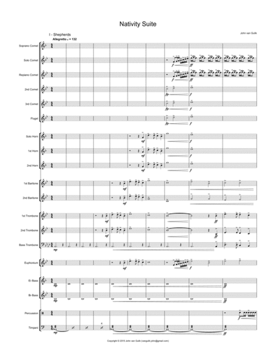 Nativity Suite - Brass Band - Score and all parts image number null