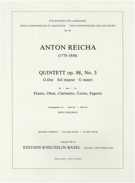 Quintet Op. 88/3