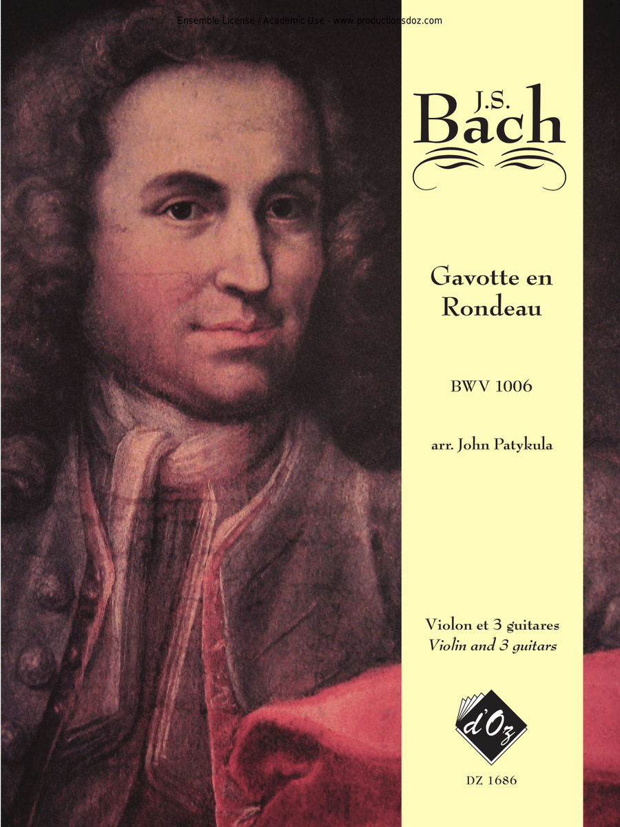 Gavotte en Rondeau Guitar Ensemble scores gallery preview page 1