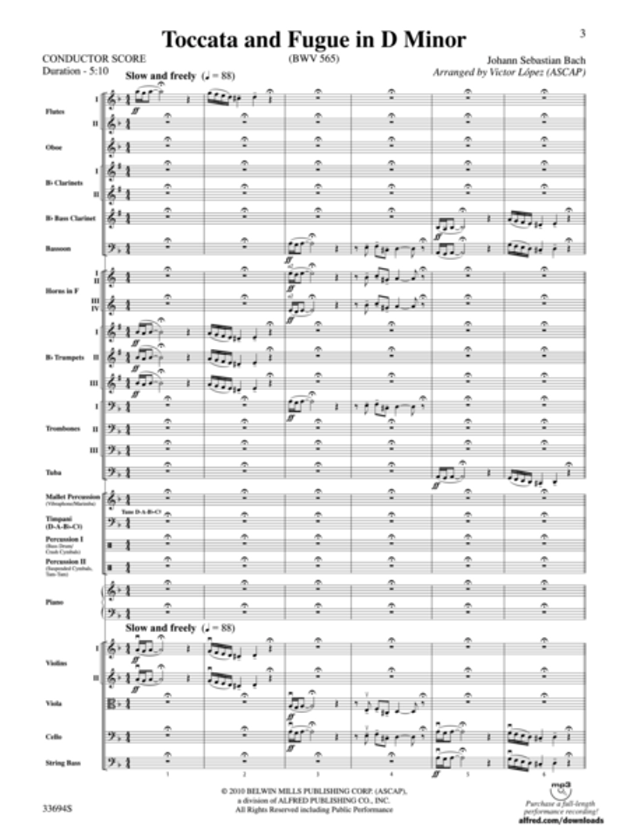 Toccata and Fugue in D Minor