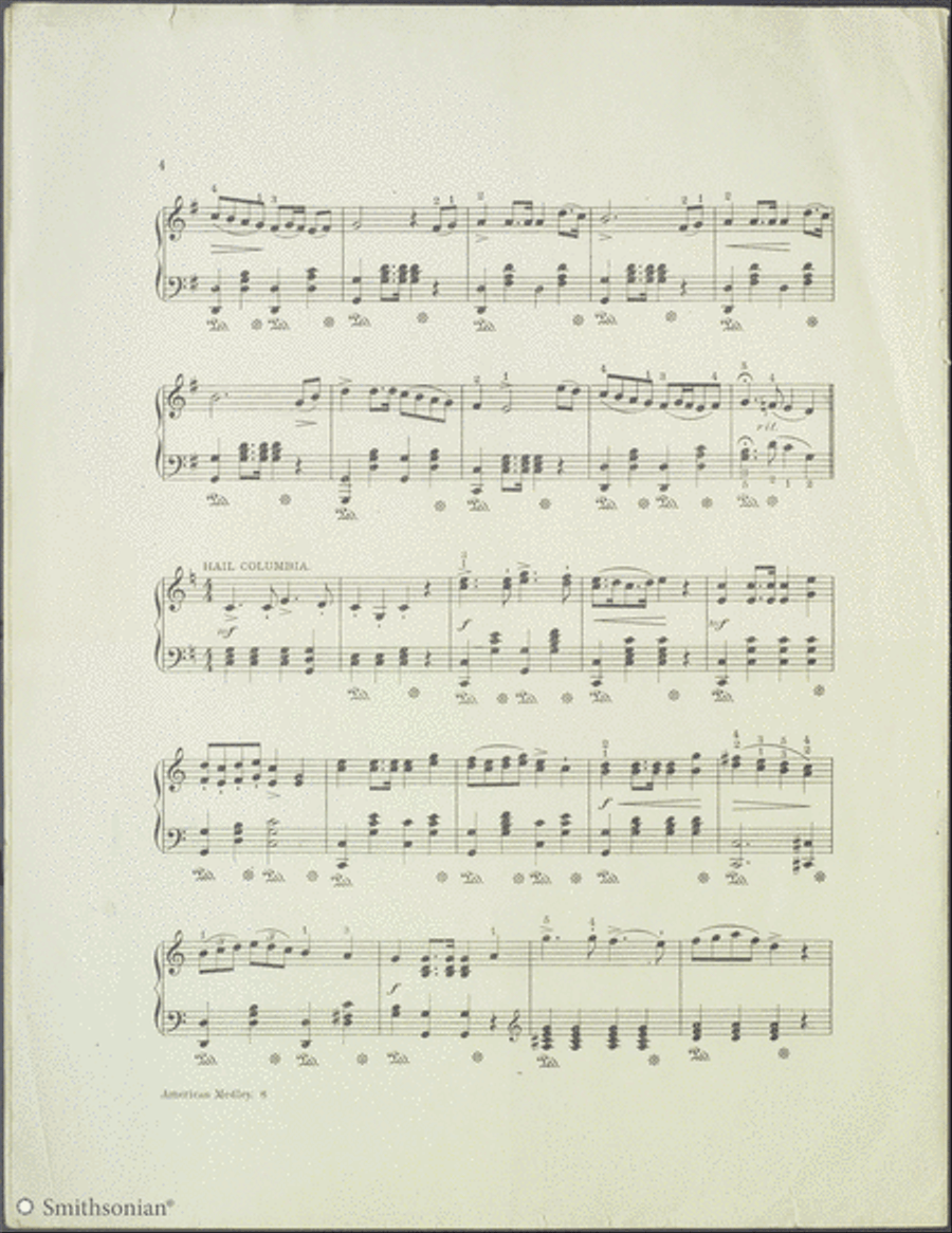 American Medley (Music of the Union) Piano Solo scores gallery preview page 4