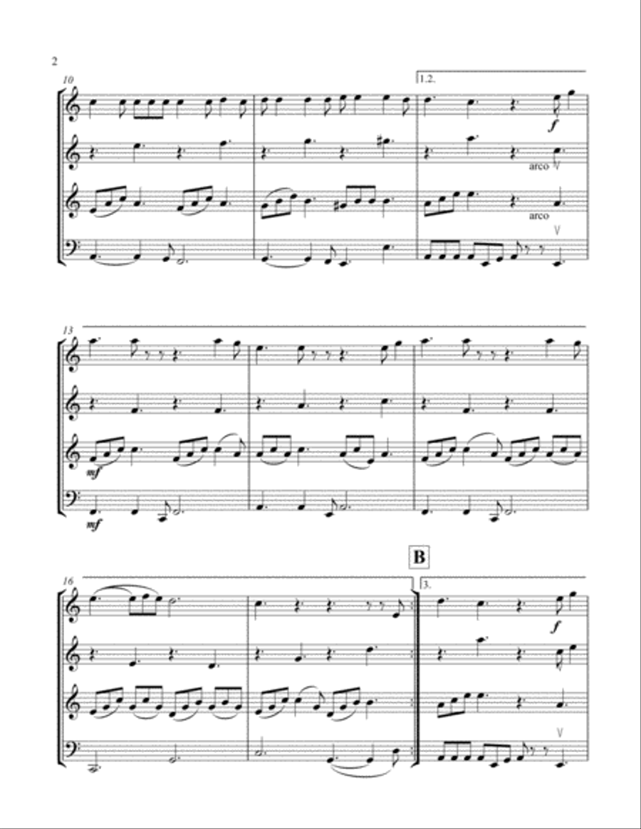 Hallelujah String Quartet scores gallery preview page 2