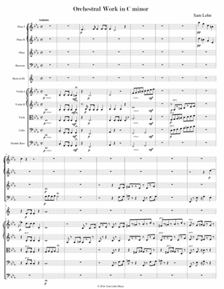 Orchestral Work in C minor