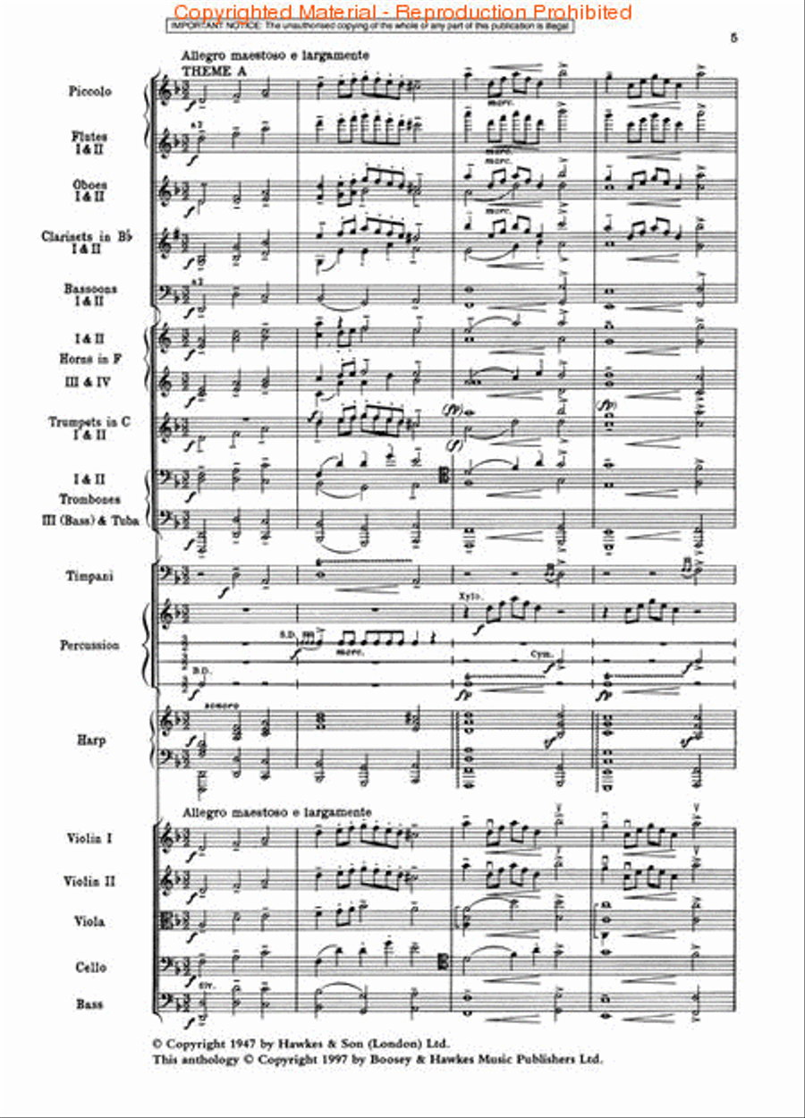 Orchestral Anthology – Volume 1 Orchestra scores gallery preview page 2