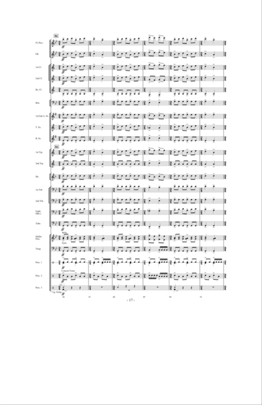 Saturn: The Ringed Planet Concert Band scores gallery preview page 16