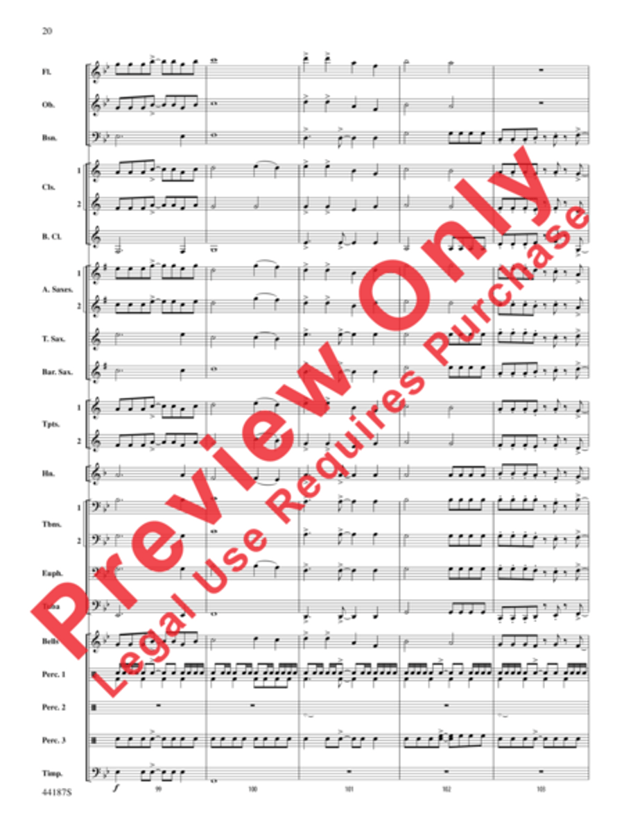Zeeland Zeeland Concert Band scores gallery preview page 40