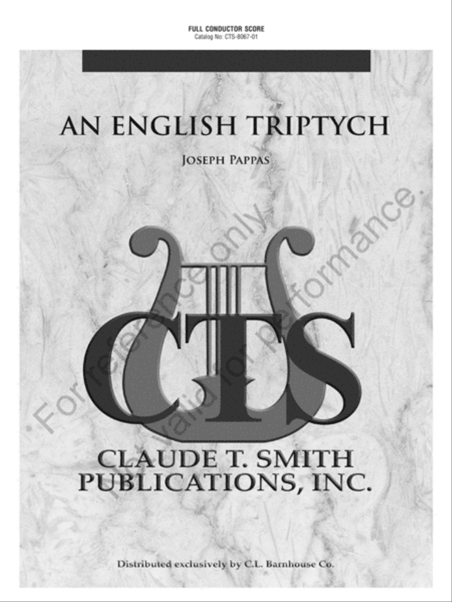 An English Triptych Concert Band scores gallery preview page 2