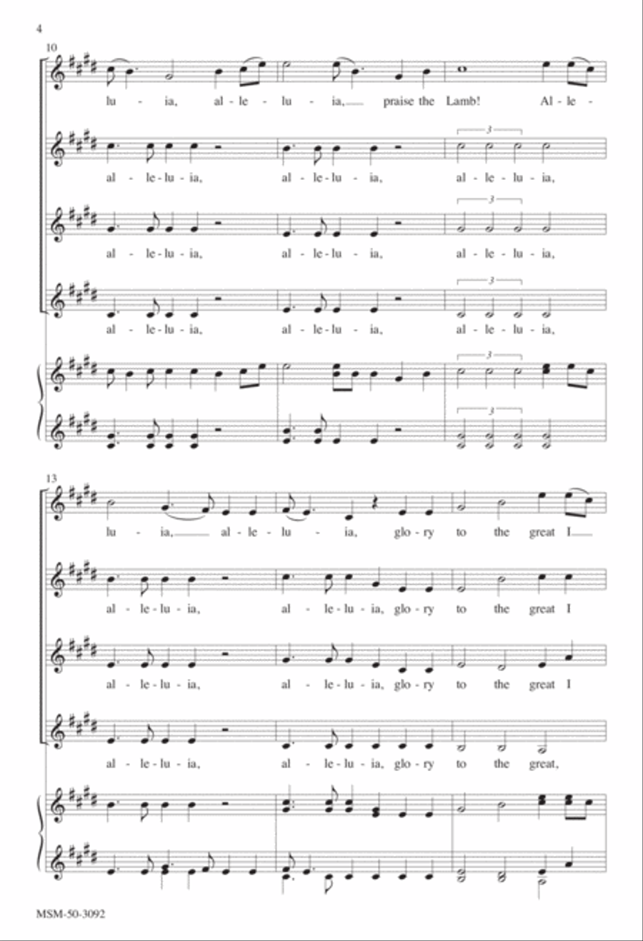 Hark! I Hear the Harps Eternal SSAA scores gallery preview page 3