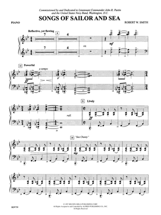 Songs of Sailor and Sea: Piano Accompaniment