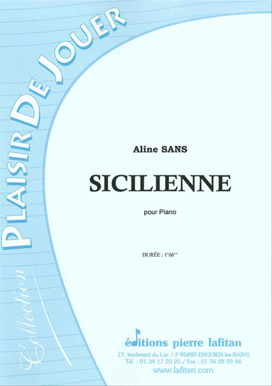 Sicilienne Piano Solo scores gallery preview page 1