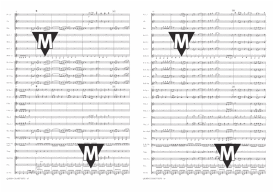 Queen Chart Hits Queen Chart Hits Concert Band scores gallery preview page 9