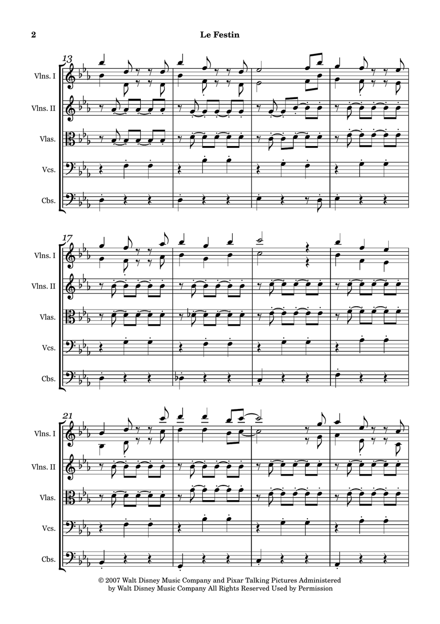 Le Festin String Orchestra scores gallery preview page 2