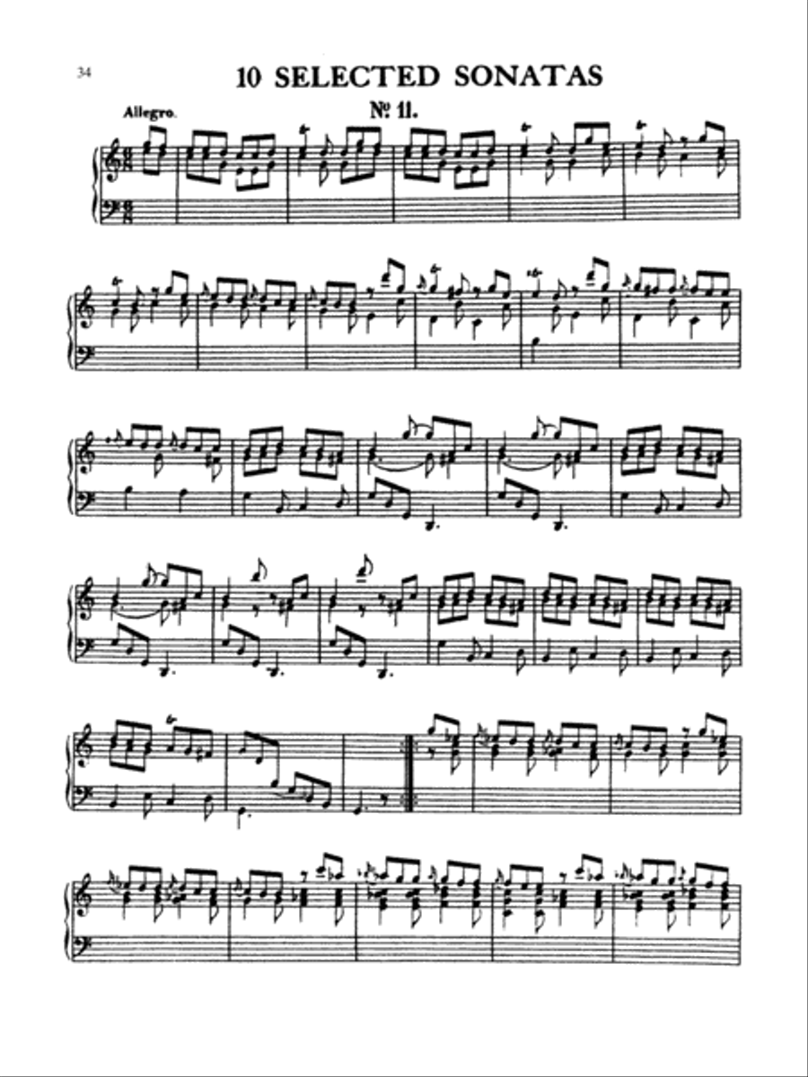 Scarlatti: Twenty Sonatas Piano Solo scores gallery preview page 1
