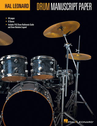 Book cover for Hal Leonard Drum Manuscript Paper