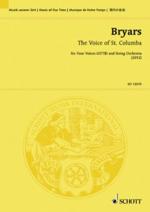 The Voice Of St. Columba For Four Voices (attb) And String Orchestra Study Score