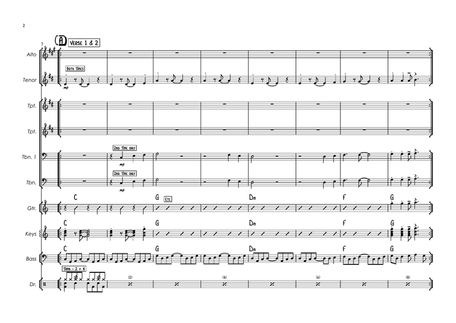 I Can't Help Myself (Sugar Pie, Honey Bunch) Jazz Ensemble scores gallery preview page 2