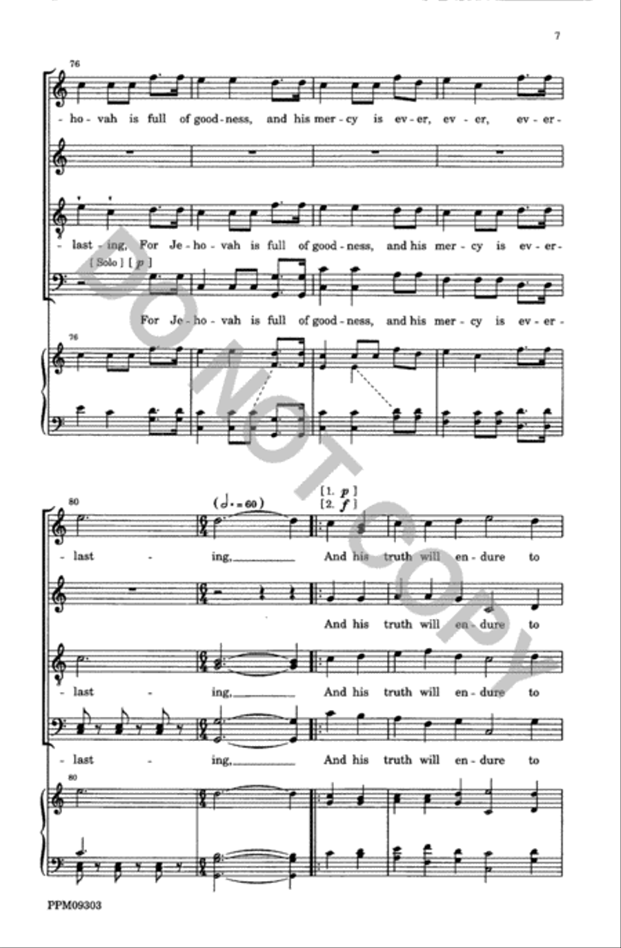 An Anthem of Praise 4-Part scores gallery preview page 8