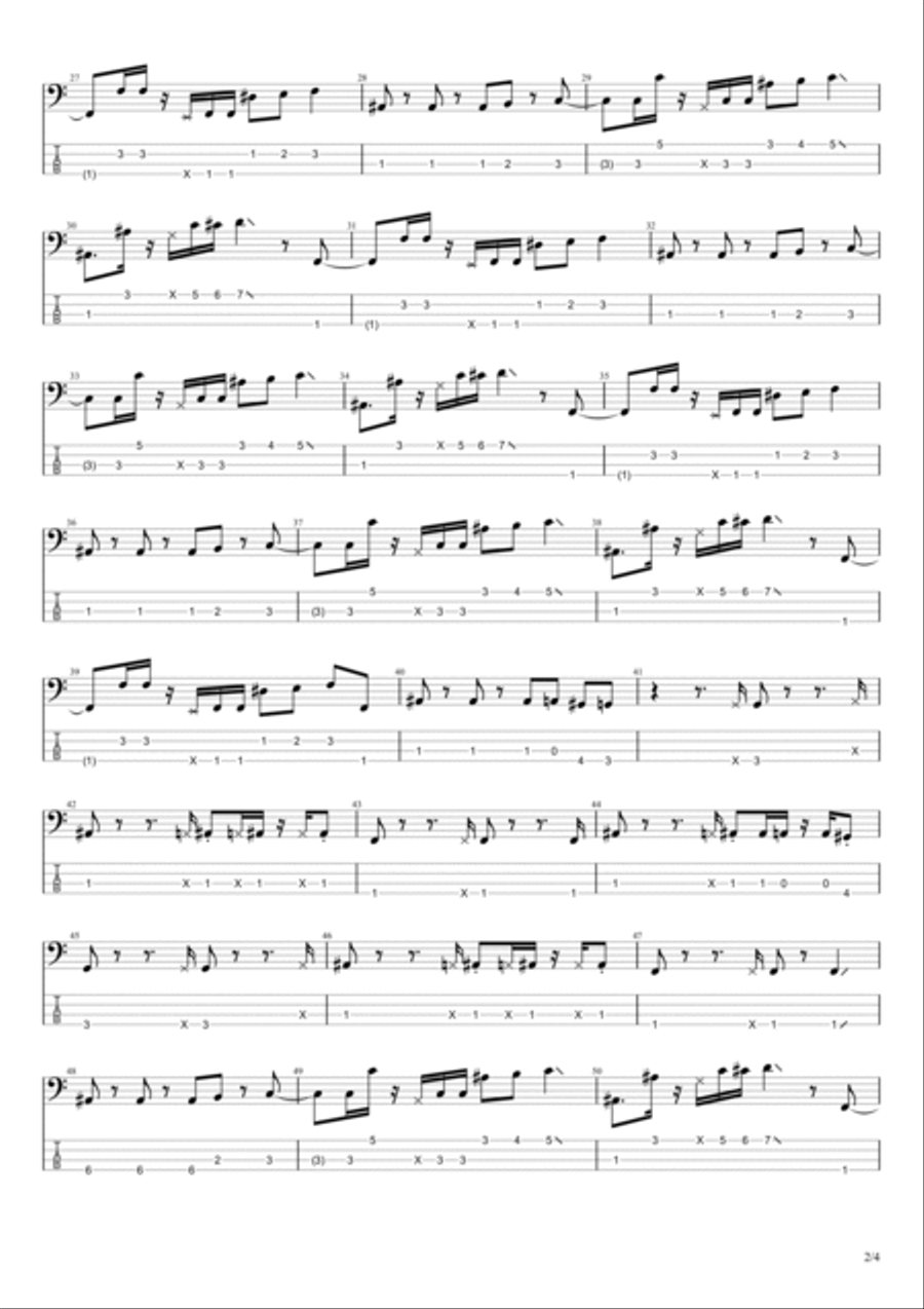 Darwin Derby Bass Guitar scores gallery preview page 2