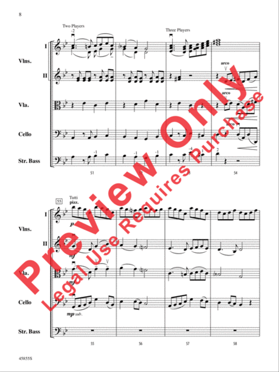 Midnight Howl String Orchestra scores gallery preview page 8