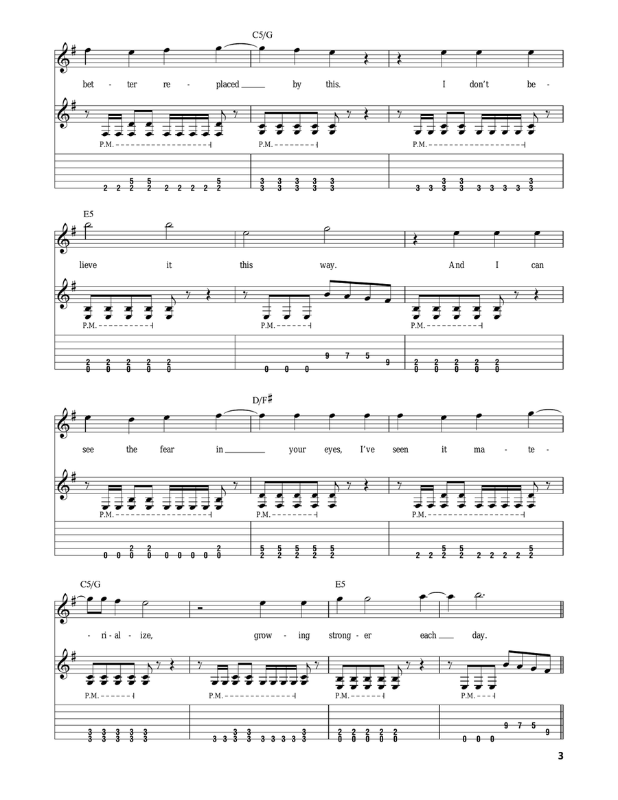 Two Weeks Acoustic Guitar scores gallery preview page 3