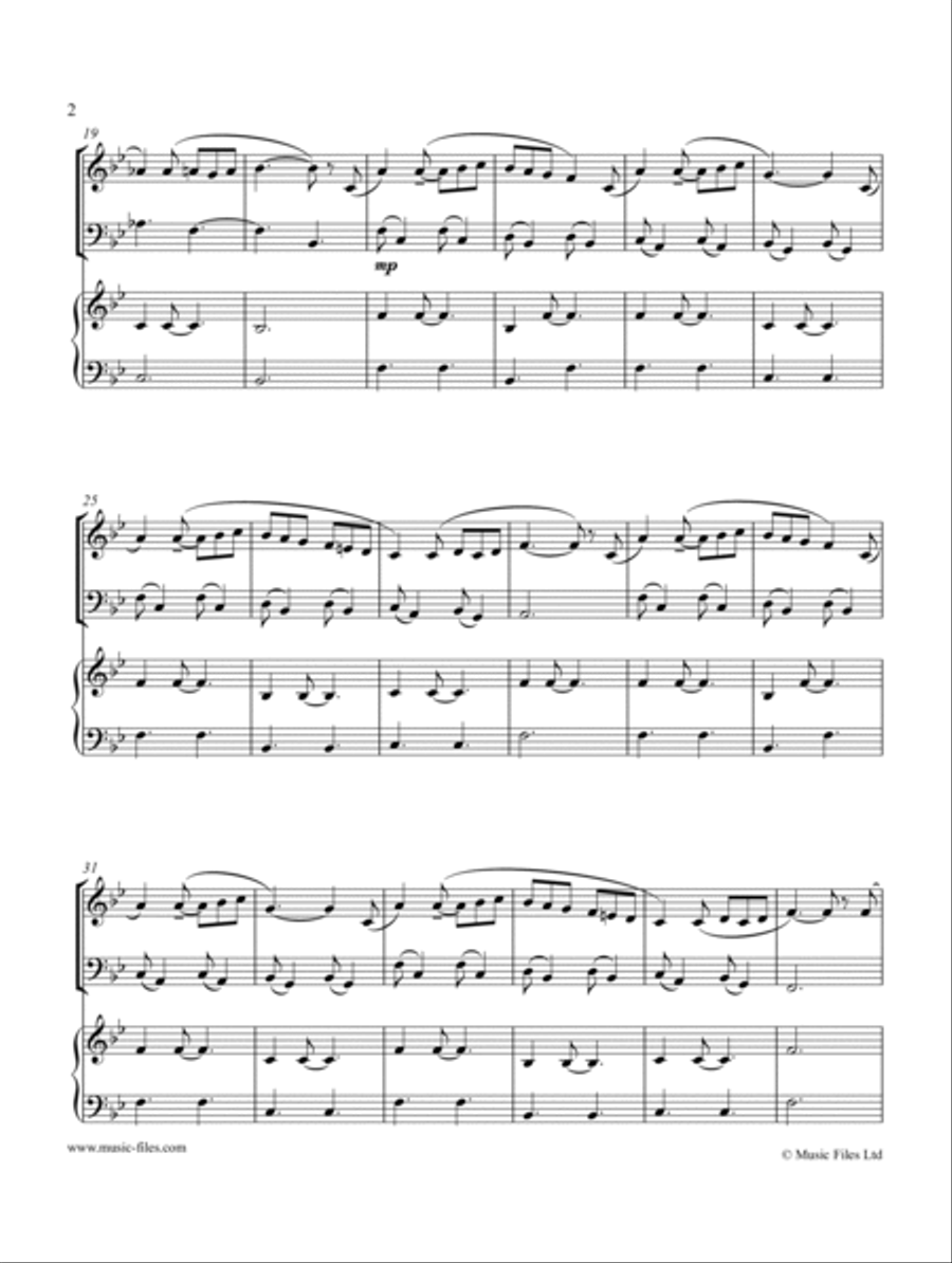 Pleasant Afternoon (Violin, Cello and Piano) Piano Trio scores gallery preview page 2