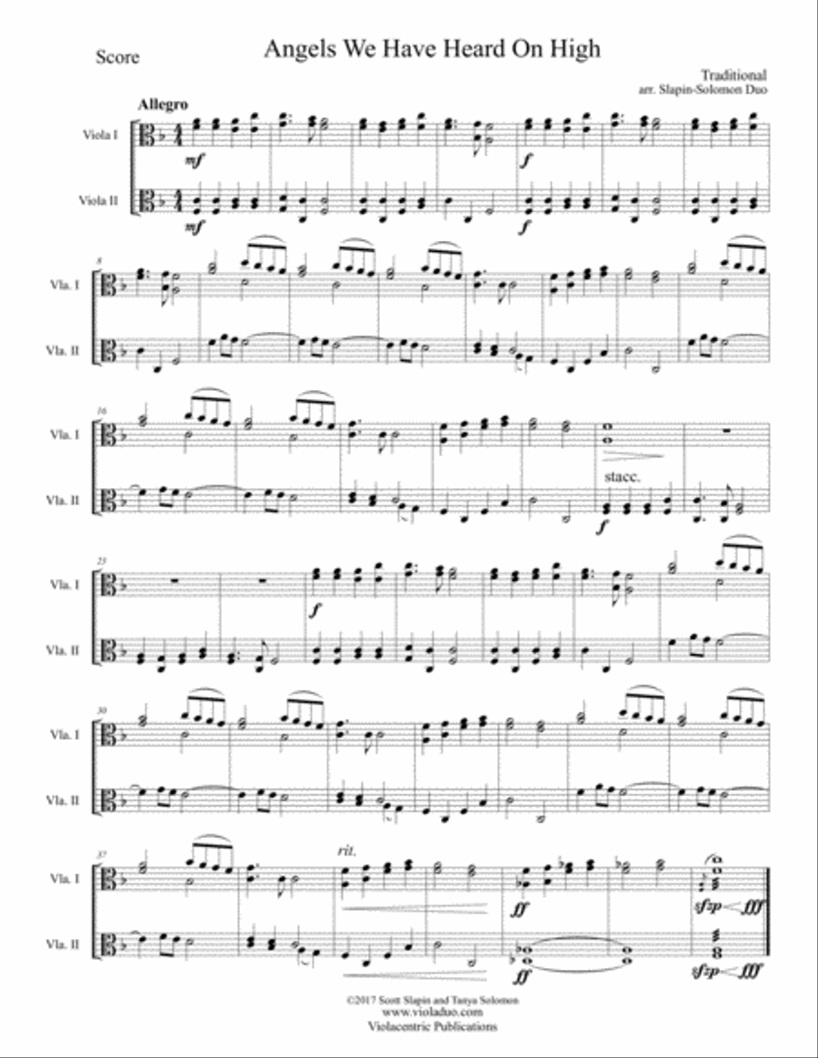 Twenty-Five Tunes for Twenty-Five Days of Christmas (for Two Violas) String Duet scores gallery preview page 3