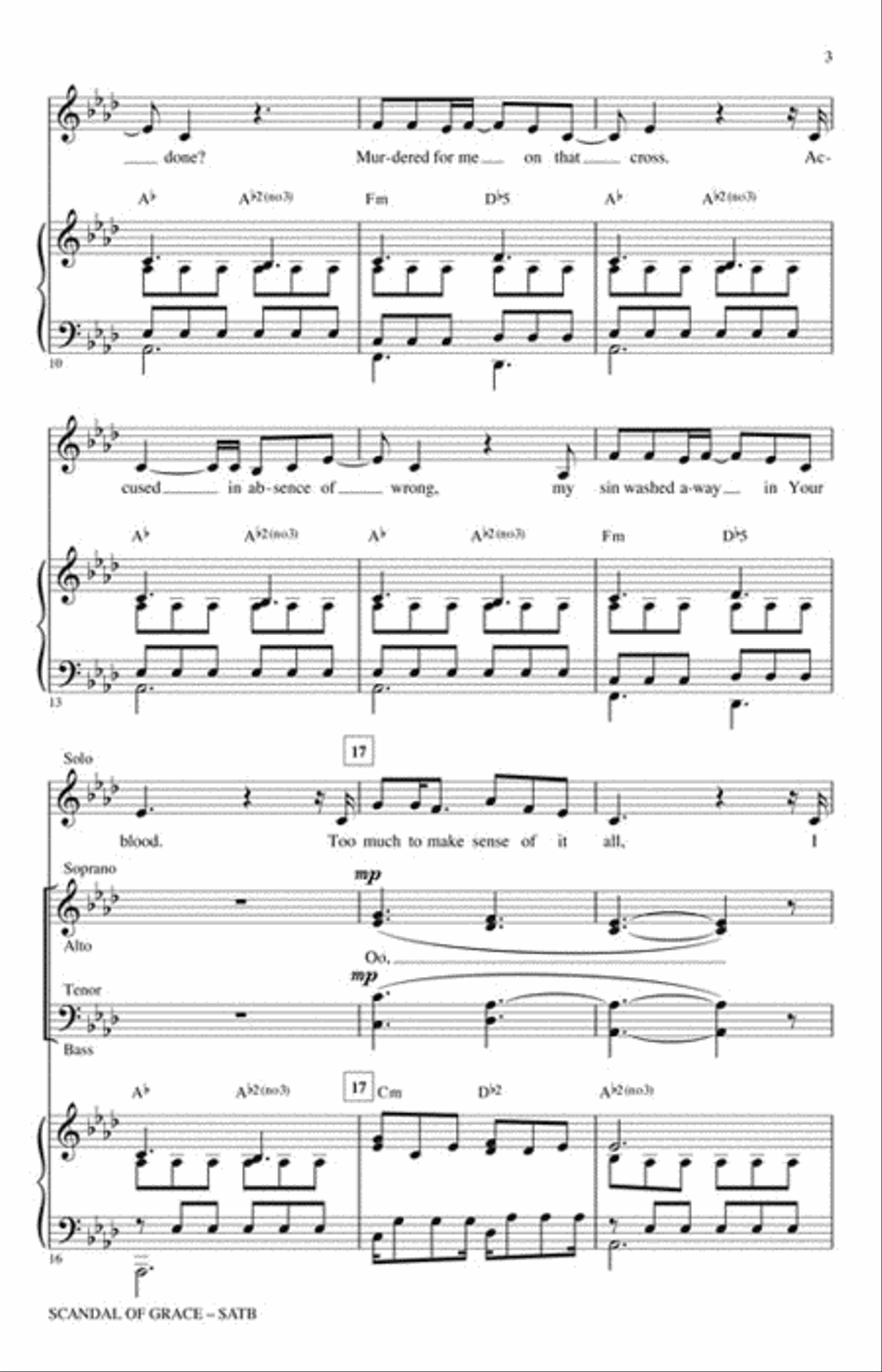 Scandal of Grace 4-Part scores gallery preview page 3