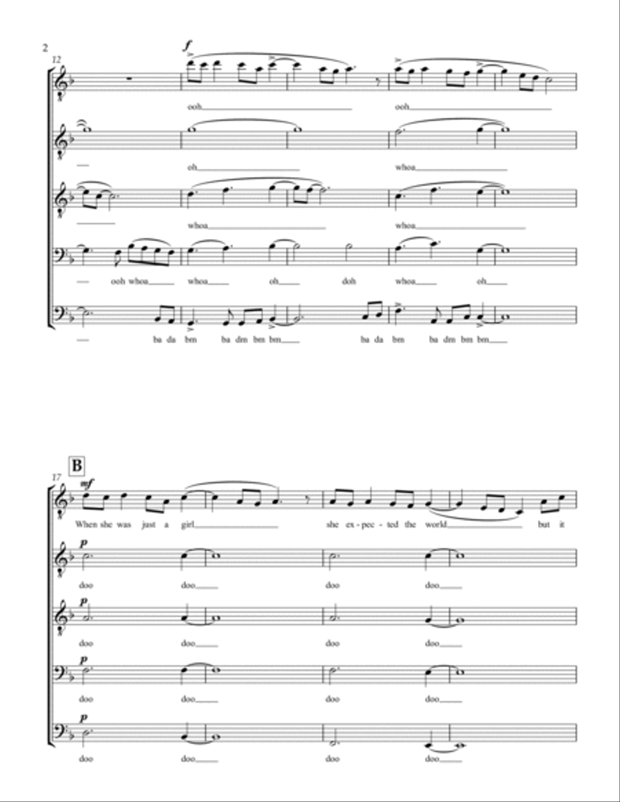 Paradise Paradise TTBB scores gallery preview page 2