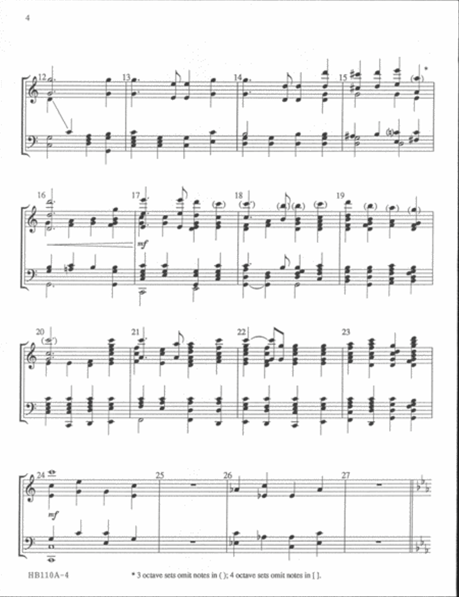 Salute to America - handbell part 5-Octaves scores gallery preview page 7