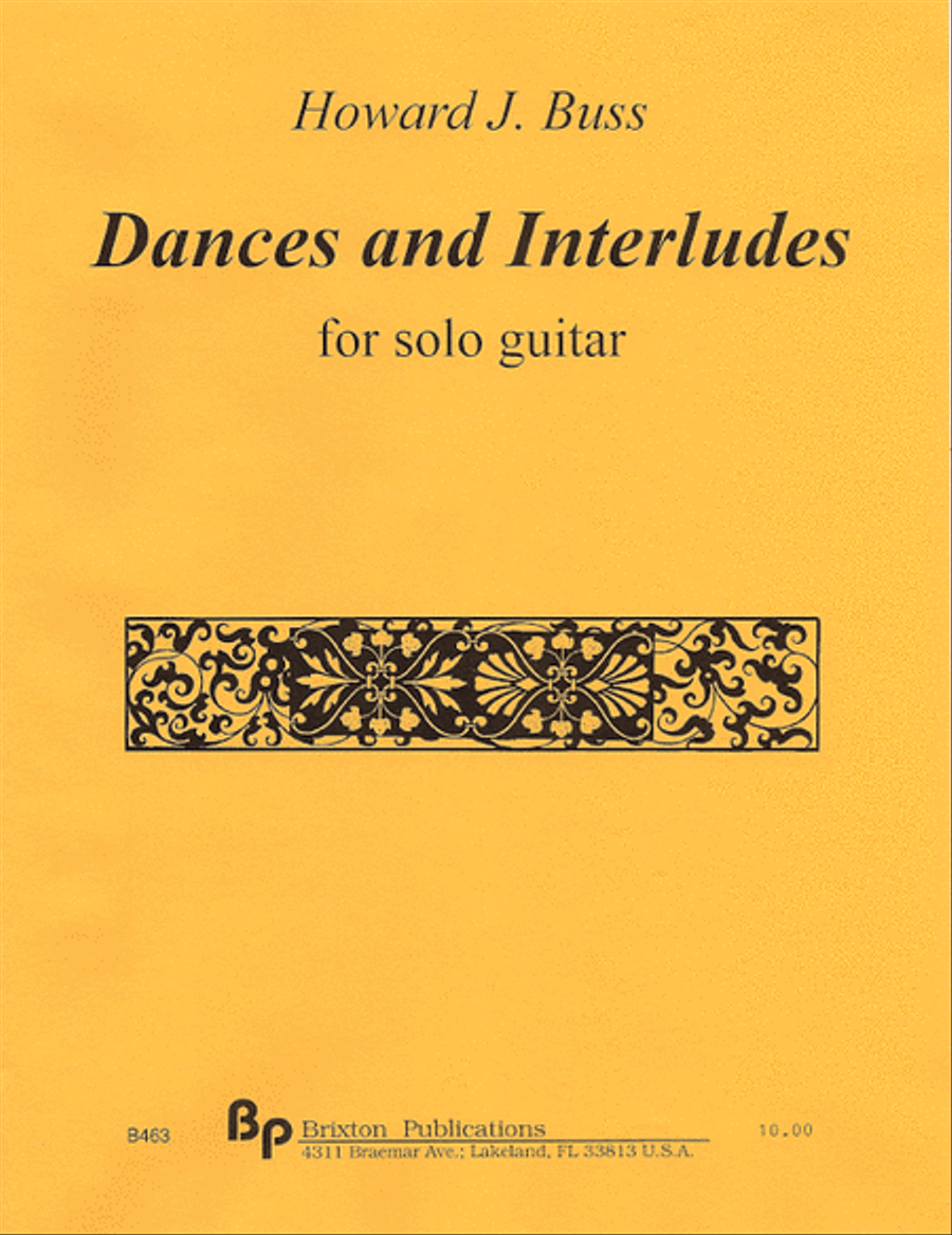 Dances and Interludes Guitar Solo scores gallery preview page 1
