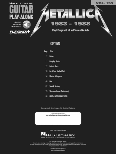 Metallica: 1983-1988 image number null