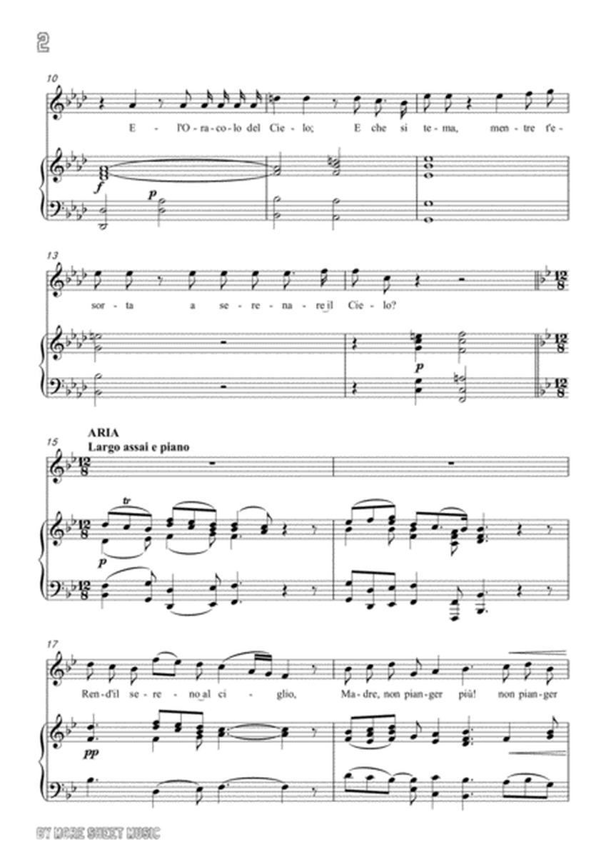 Handel-Rasserena,o Madre…Rend'il sereno al ciglio in f minor,for Voice and Piano image number null