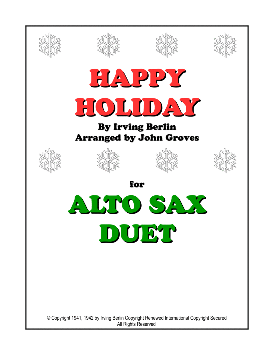 Happy Holiday Woodwind Duet scores gallery preview page 1