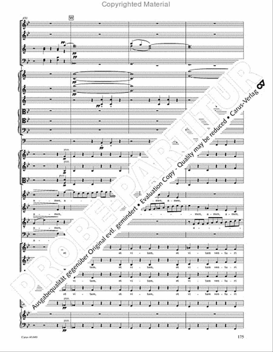 Missa solemnis Missa solemnis 4-Part scores gallery preview page 191