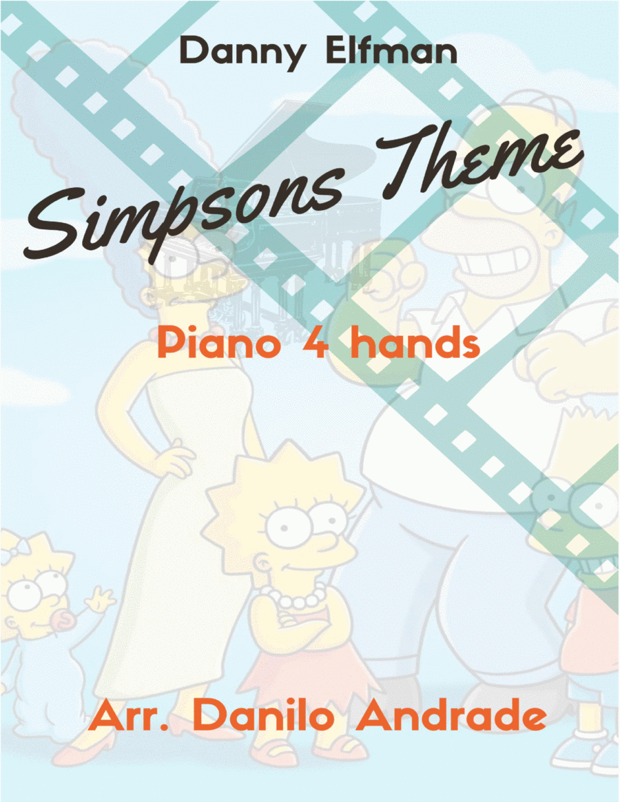 Theme From The Simpsons Piano scores gallery preview page 1