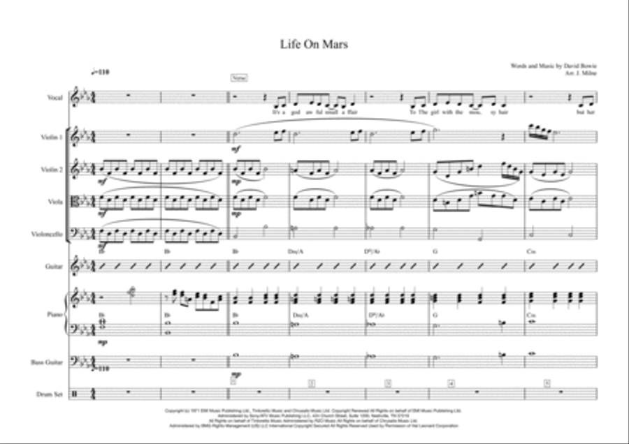 Life On Mars Life On Mars Small Ensemble scores gallery preview page 2