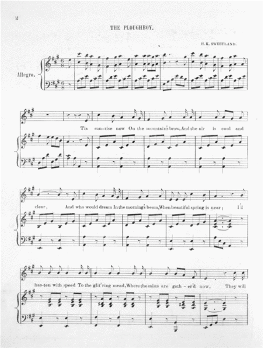 The Ploughboy. A Rural Song Voice scores gallery preview page 2