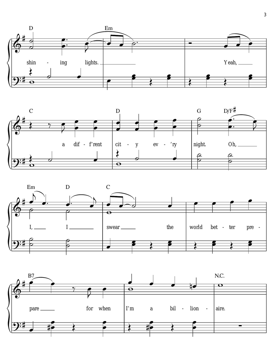 Billionaire Voice scores gallery preview page 3