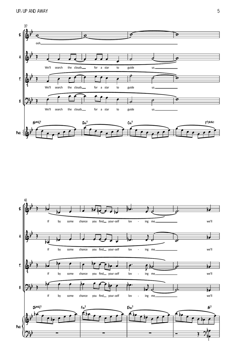Up, Up And Away Up, Up And Away 4-Part scores gallery preview page 5
