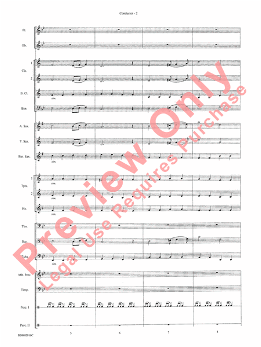 Graduation Suite (Processional: Pomp and Circumstance March No. 1 / Recessional: Rondeau from Premiere Suite) Concert Band scores gallery preview page 4