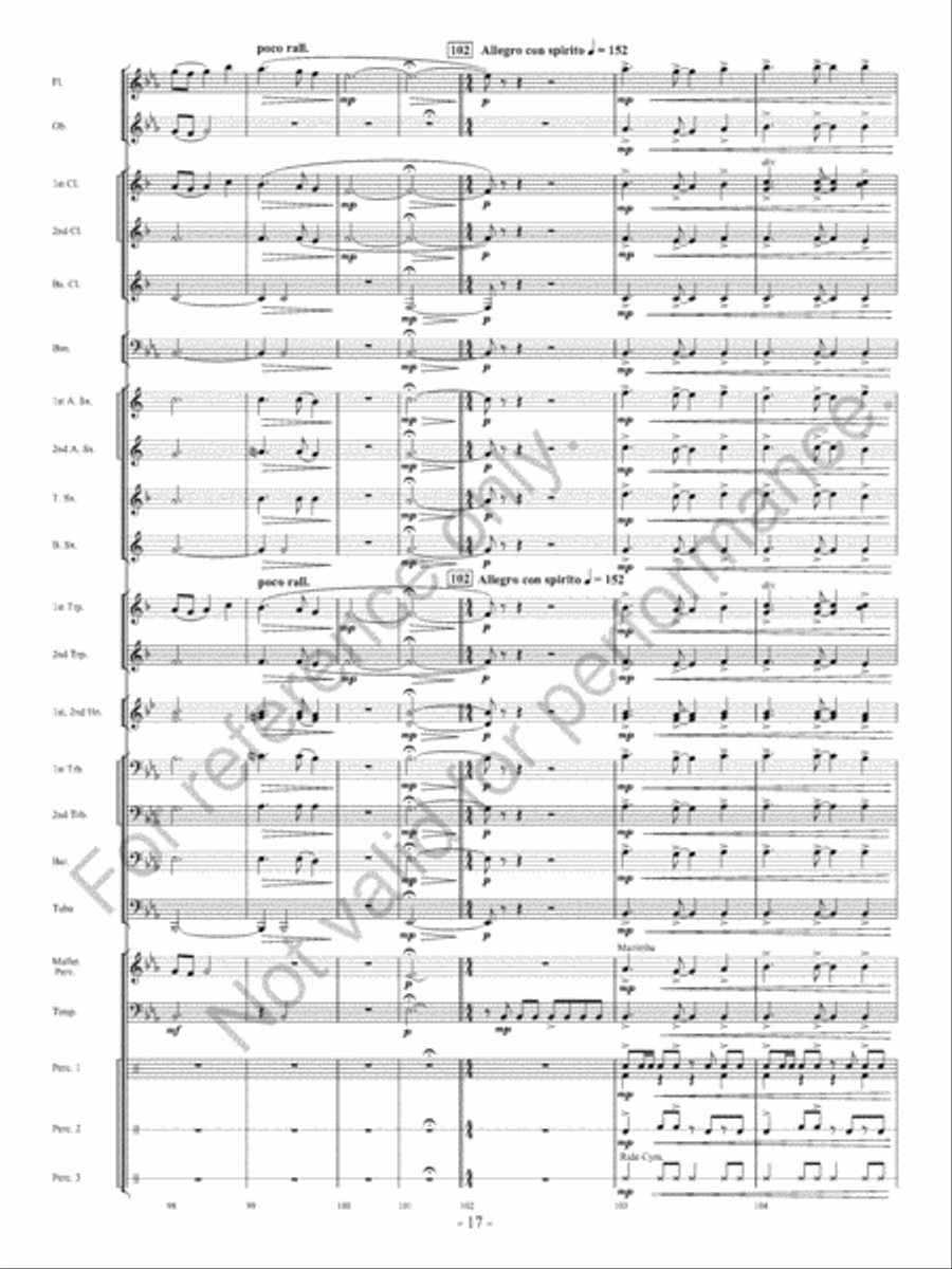 The Winds Of Change Concert Band scores gallery preview page 18