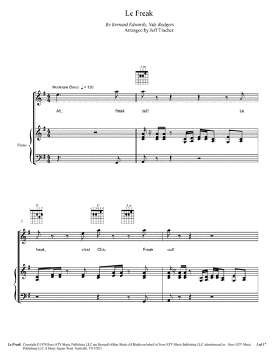 Le Freak Voice scores gallery preview page 2