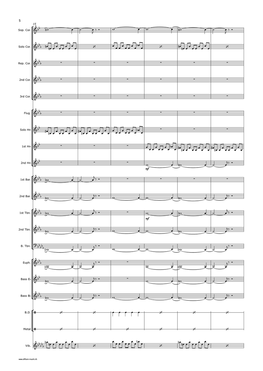 Halloween Theme Brass Band scores gallery preview page 6