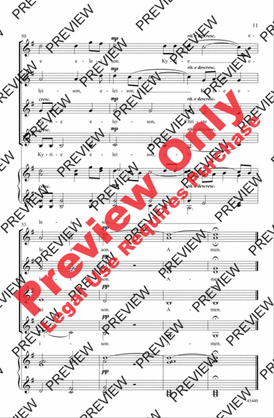 Kyrie Kyrie Women's Choir scores gallery preview page 11