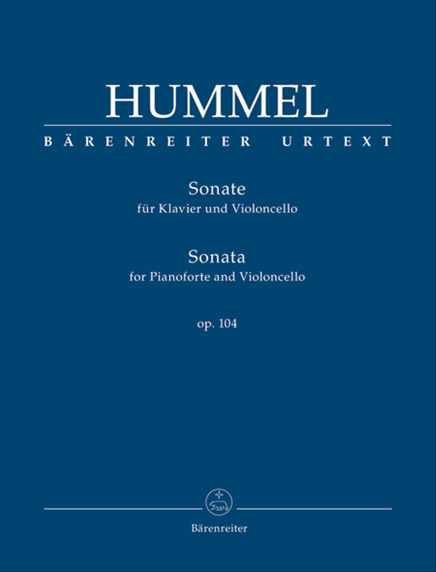 Sonata for Pianoforte and Violoncello op. 104 Piano scores gallery preview page 1