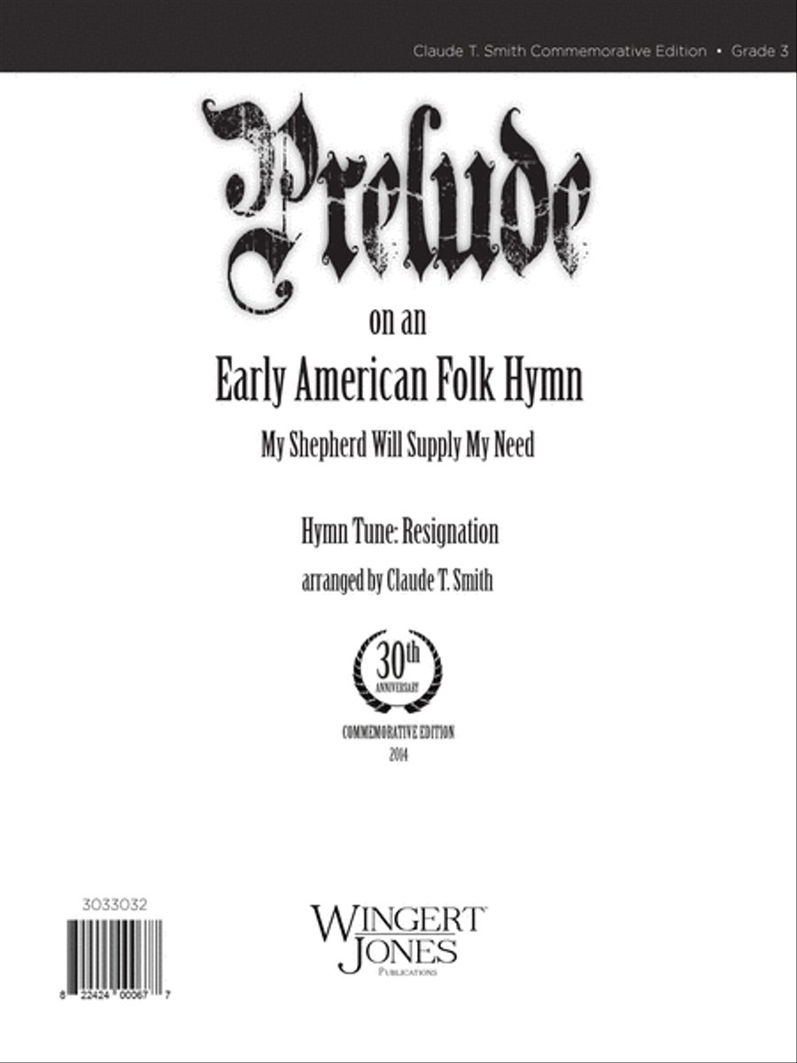 Prelude On An Early American Folk Hymn