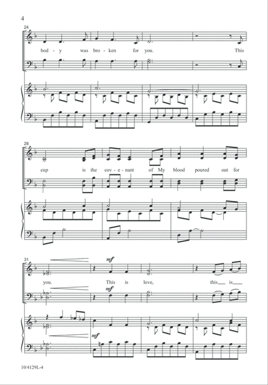 This Is Love 4-Part scores gallery preview page 4